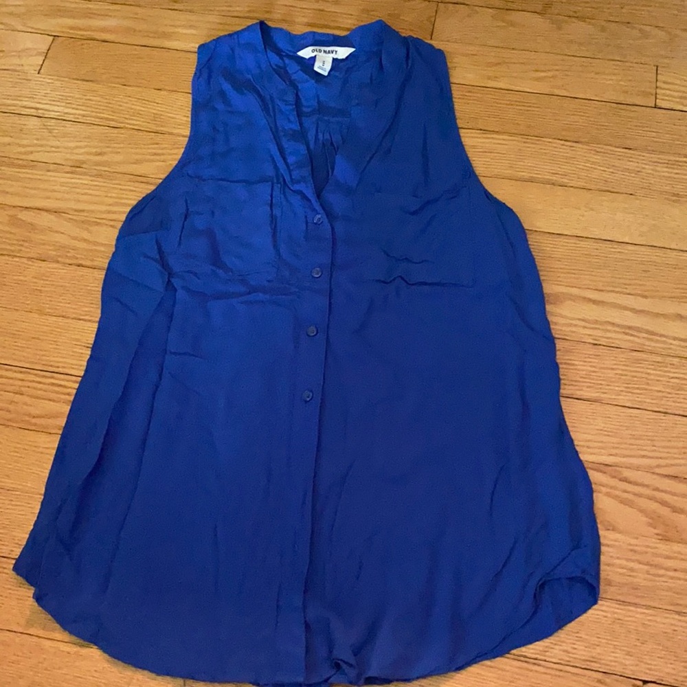Blue Sleeveless Old Navy tank